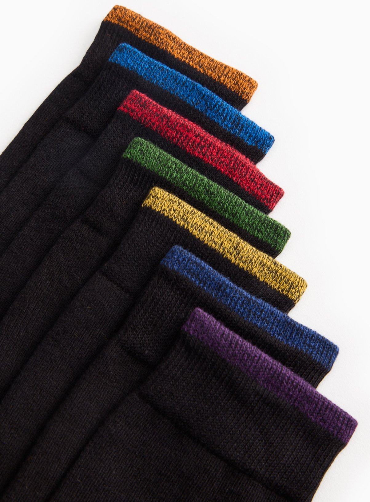 Black Colour Accent Stay Fresh Ankle Socks 6-8.5 - Image 2 thumbnail